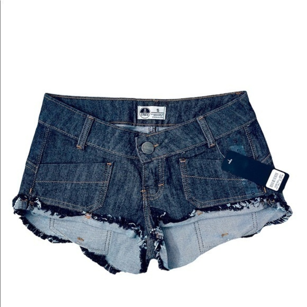 STRATA | SHORT DENIM BOOTY SHORTS Size: Small | NWT